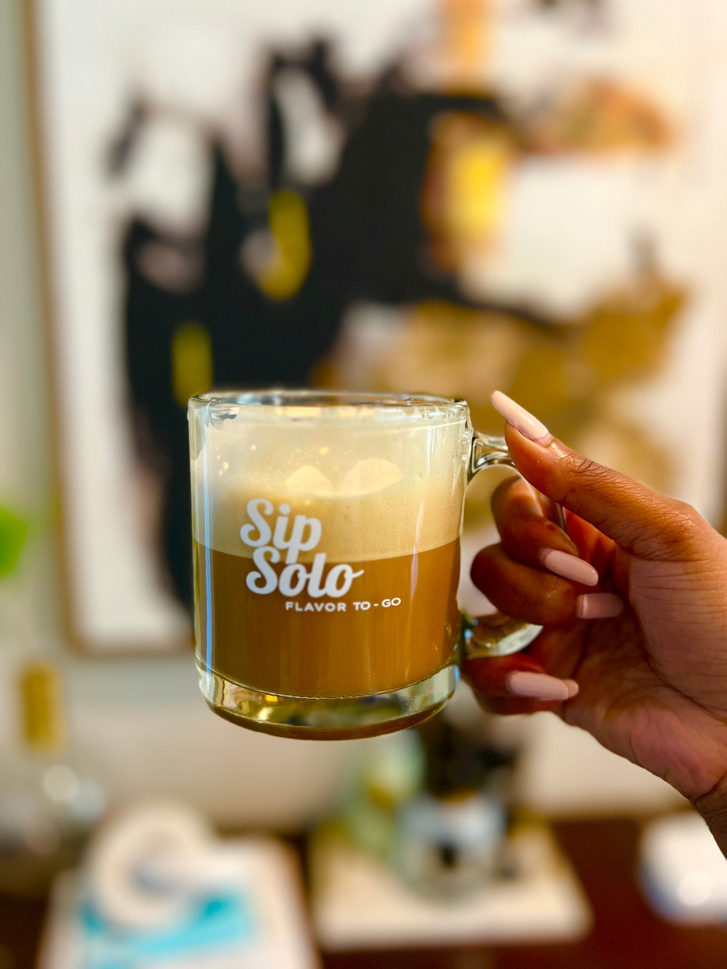 Sip Solo Glass Coffee Mug